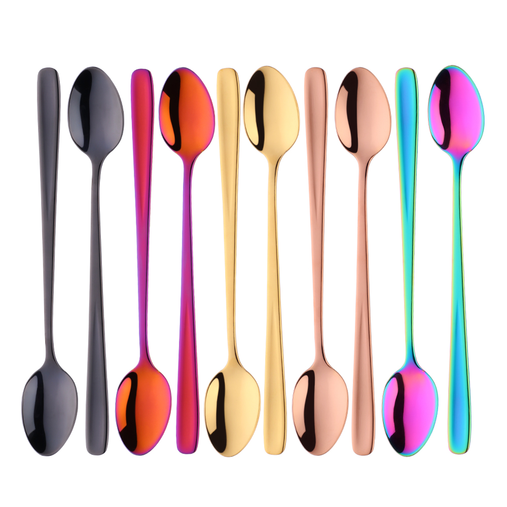 Gold Plated Cutlery - 1 adet paslanmaz çelik dondurma kaşığı