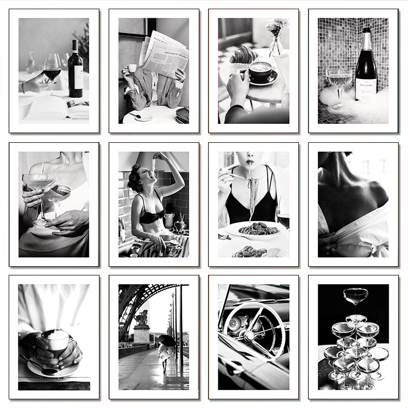 Luxury Lifestyle Photography - Modern Lüks Moda Şampanya Şarap Seksi