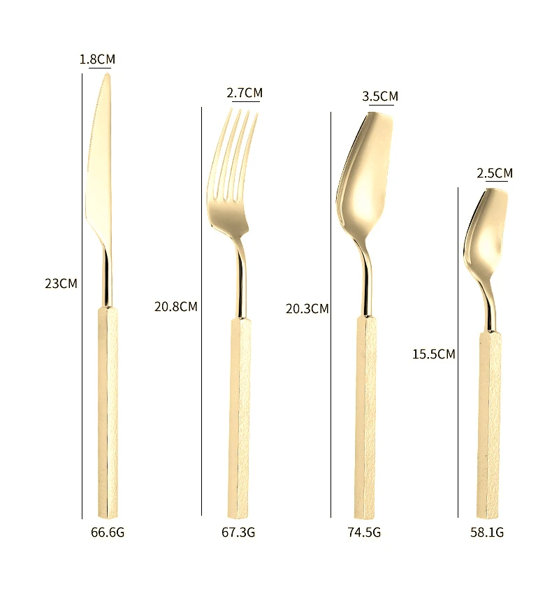 4 adet Lüks çatal bıçak kaşık  - Gold Plated Cutlery incelemesi ve fiyatı