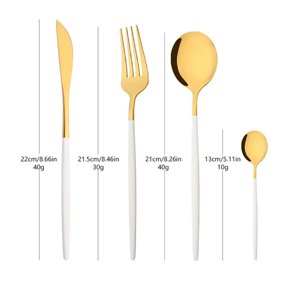 16/24/32/48 adet yemek takımı  - Gold Plated Cutlery incelemesi ve fiyatı