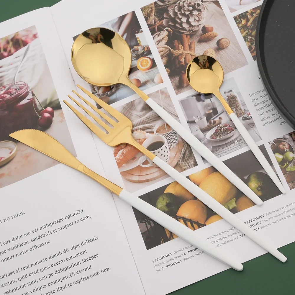 16/24/32/48 adet yemek takımı  - Gold Plated Cutlery incelemesi ve fiyatı