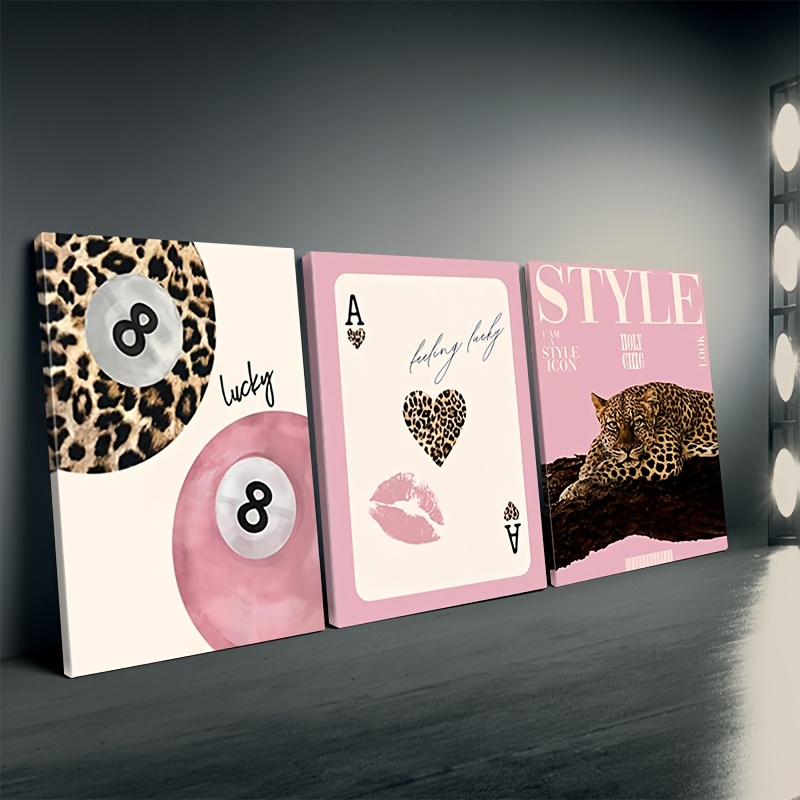 3 adet Leopar Çita Kanvas Tabl - Luxury Lifestyle Photography incelemesi ve fiyatı