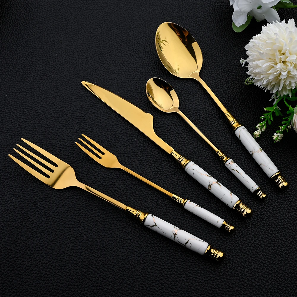 16 adet sofra seti çatal bıçak - Gold Plated Cutlery incelemesi ve fiyatı