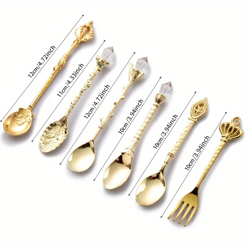 6 adet Vintage kaşık çatal kra - Gold Plated Cutlery incelemesi ve fiyatı