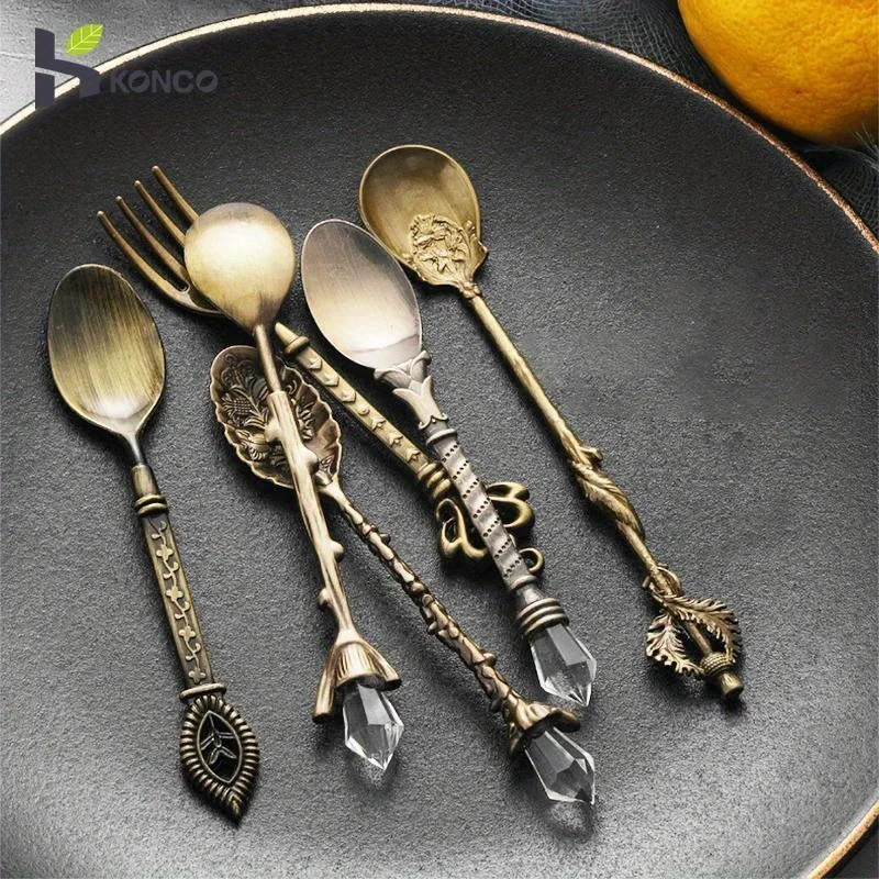6 adet Vintage kaşık çatal kra - Gold Plated Cutlery incelemesi ve fiyatı