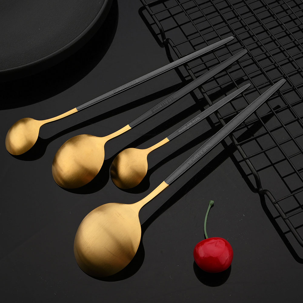Sofra paslanmaz çelik siyah al - Gold Plated Cutlery incelemesi ve fiyatı