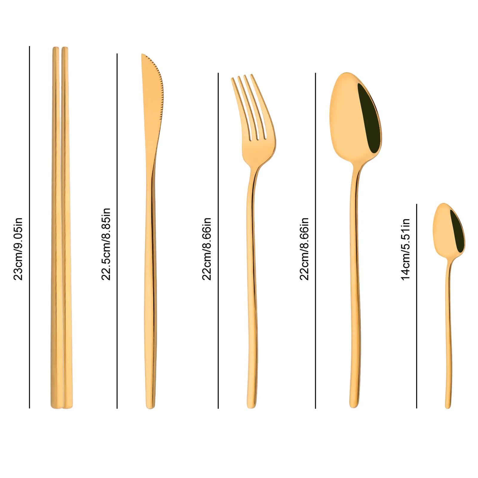 Kore 8 adet sofra seti yüksek  - Gold Plated Cutlery incelemesi ve fiyatı